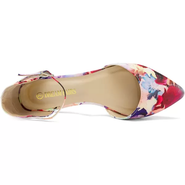 imageDREAM PAIRS Flapointed Womens Casual DOrsay Pointed Plain Ballet Comfort Soft Slip On Flats ShoesFloral