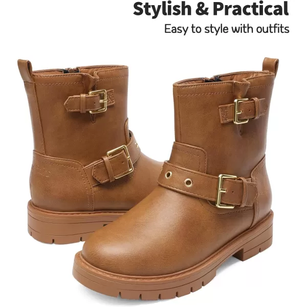 imageDREAM PAIRS Girls Ankle Boots Waterproof Side Zipper Booties for Little KidBig KidDREAM PAIRS Girls Ankle Boots Waterproof Side Zipper Booties for Little KidBig Kid