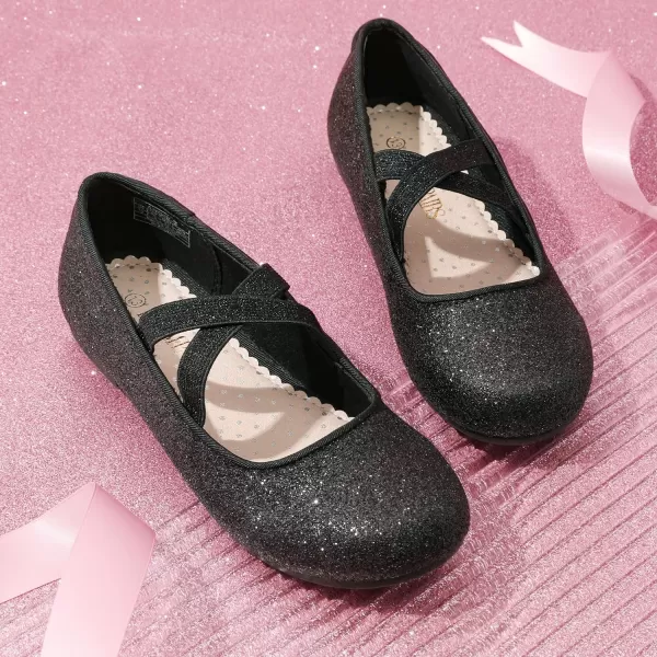 imageDREAM PAIRS Girls Ballerina Dress Shoes Mary Jane FlatsBlack