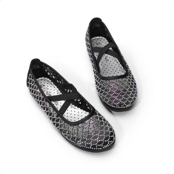 imageDREAM PAIRS Girls Ballerina Dress Shoes Mary Jane FlatsBlackhollow