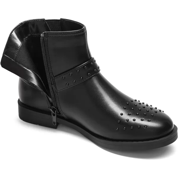imageDREAM PAIRS Girls Boots Ankle Fashion Boots Little KidBig KidBlack