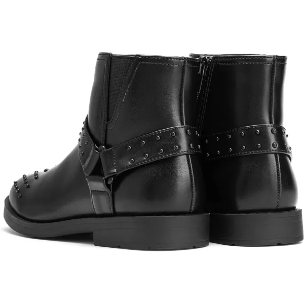 imageDREAM PAIRS Girls Boots Ankle Fashion Boots Little KidBig KidBlack