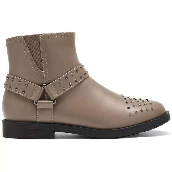 imageDREAM PAIRS Girls Boots Ankle Fashion Boots Little KidBig KidKhaki