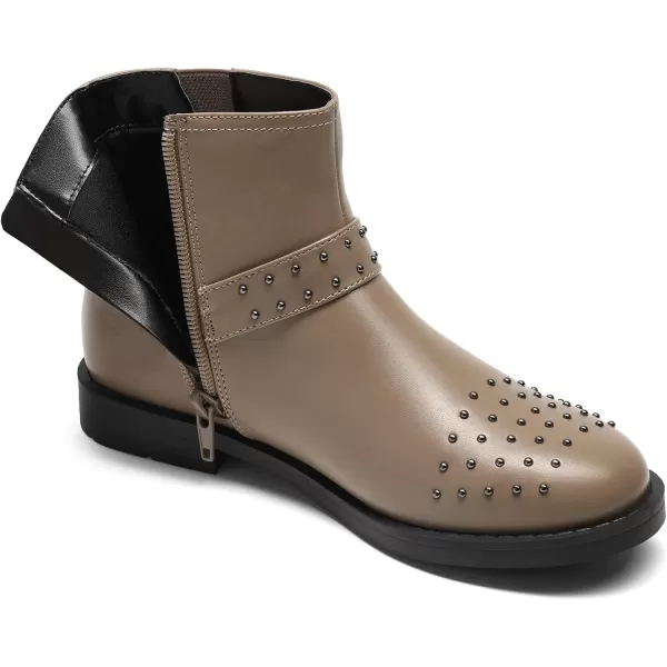 imageDREAM PAIRS Girls Boots Ankle Fashion Boots Little KidBig KidKhaki