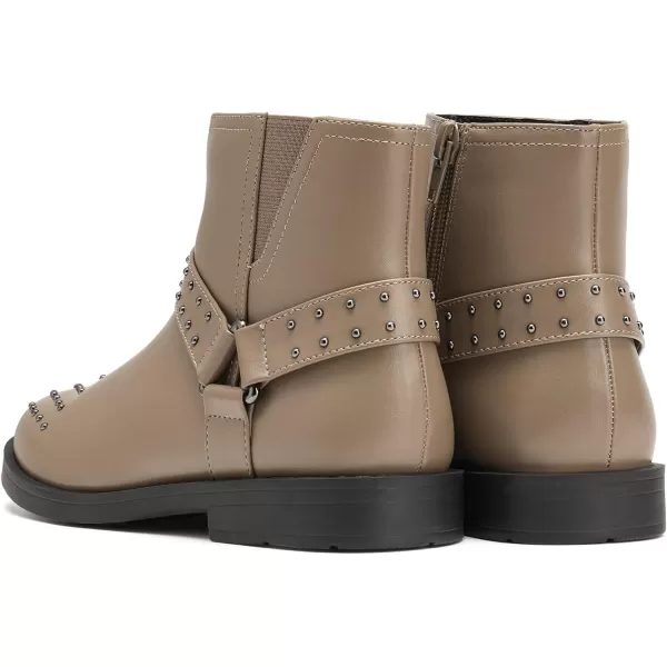 imageDREAM PAIRS Girls Boots Ankle Fashion Boots Little KidBig KidKhaki