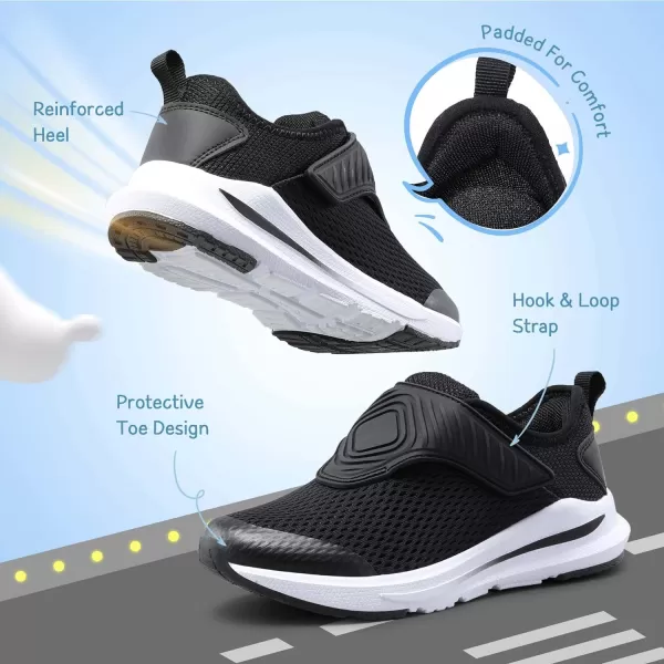 imageDREAM PAIRS Girls Boys Sneakers Kids Tennis Athletic Running Shoes for Little KidBig KidBlack