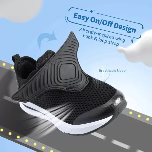 imageDREAM PAIRS Girls Boys Sneakers Kids Tennis Athletic Running Shoes for Little KidBig KidBlack