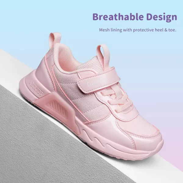 imageDREAM PAIRS Girls Boys Sneakers ToddlerLittle Kids Casual Lightweight Tennis Sneakers Walking Glitter ShoesPink