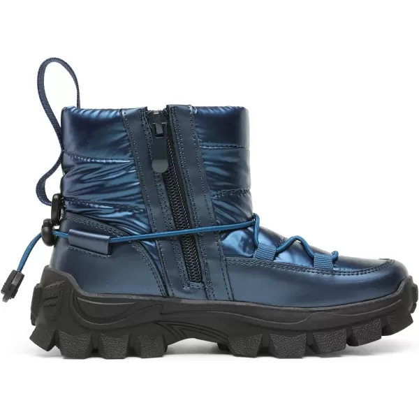 imageDREAM PAIRS Girls Boys Snow Boots Slip Resistant Outdoor Warm Ankle Winter Shoes ToddlerLittle KidDarkBlue