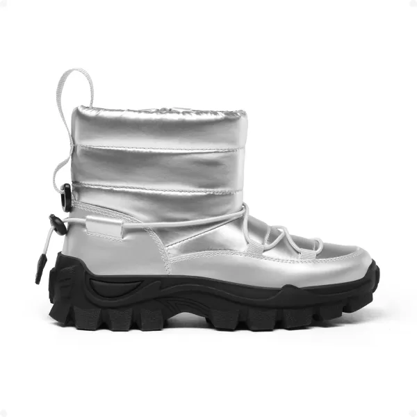 imageDREAM PAIRS Girls Boys Snow Boots Slip Resistant Outdoor Warm Ankle Winter Shoes ToddlerLittle KidSilver