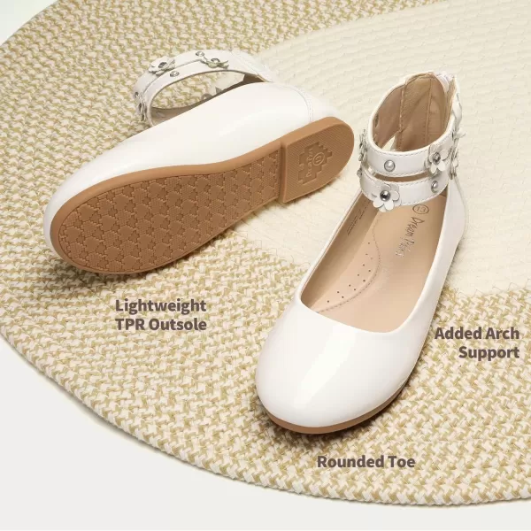 imageDREAM PAIRS Girls Dress Shoes Ankle Strap Flower Girl Ballet FlatsDREAM PAIRS Girls Dress Shoes Ankle Strap Flower Girl Ballet Flats