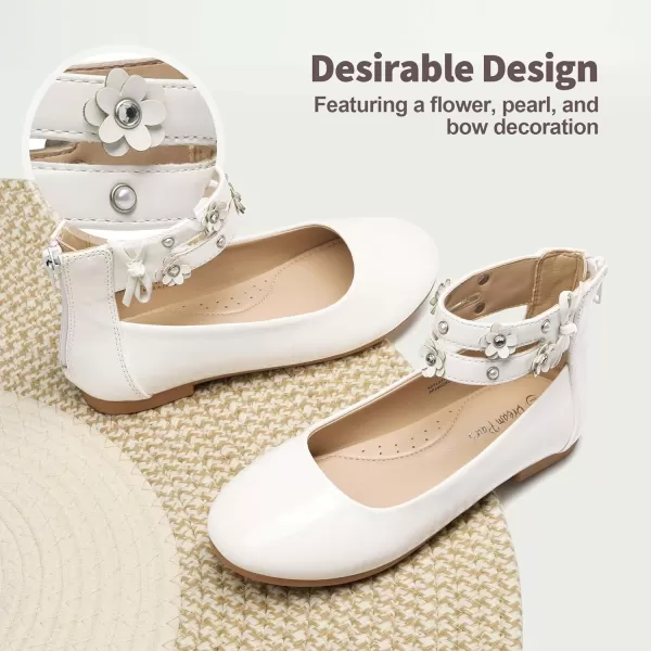 imageDREAM PAIRS Girls Dress Shoes Ankle Strap Flower Girl Ballet FlatsDREAM PAIRS Girls Dress Shoes Ankle Strap Flower Girl Ballet Flats