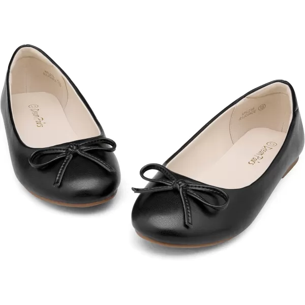imageDREAM PAIRS Girls Dress Shoes Fashion Bow Ballet FlatsBlack