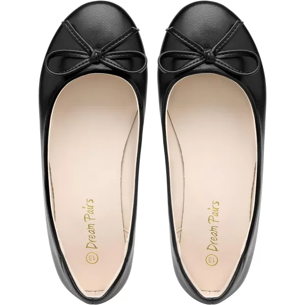imageDREAM PAIRS Girls Dress Shoes Fashion Bow Ballet FlatsBlack
