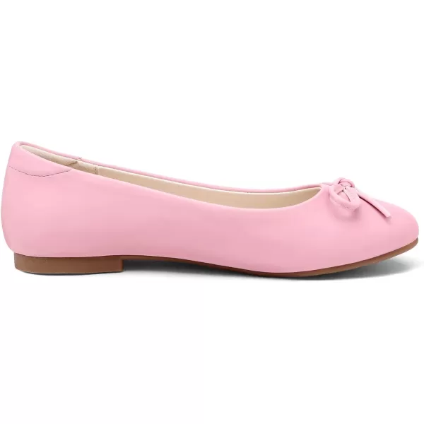 imageDREAM PAIRS Girls Dress Shoes Fashion Bow Ballet FlatsRosePink