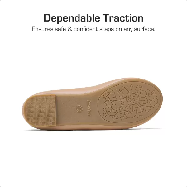 imageDREAM PAIRS Girls Dress Shoes Girls Ballerina Flat Ankle Strap Ballet Flats ToddlerLittle KidBig KidNude