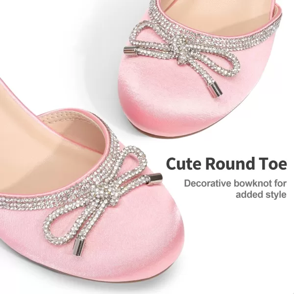 imageDREAM PAIRS Girls Dress Shoes Pumps Low Heels Sandals Flower Party Wedding PrincessPink
