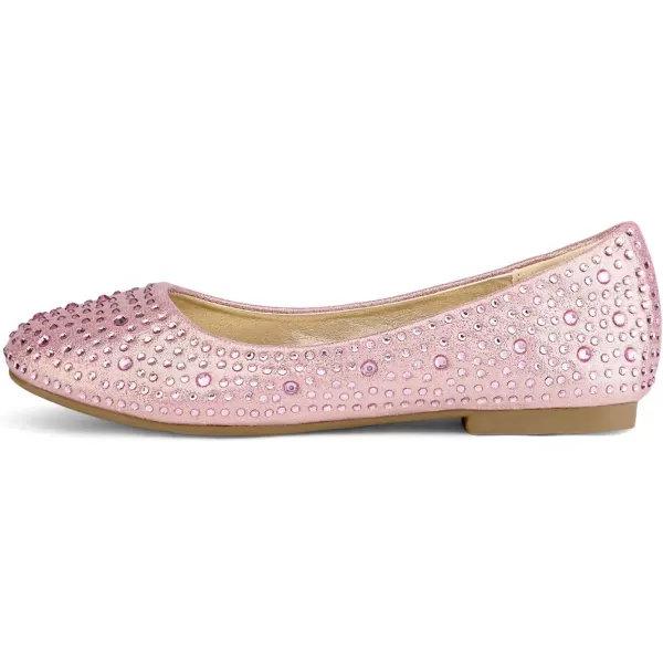 imageDREAM PAIRS Girls Dress Shoes Slip on Ballerina FlatsToddlerLittle KidBig KidMuyshinepink