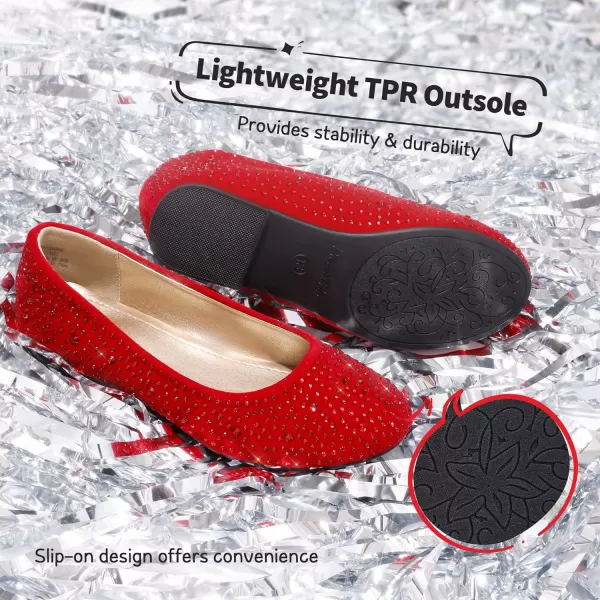 imageDREAM PAIRS Girls Dress Shoes Slip on Ballerina FlatsToddlerLittle KidBig KidMuyshinered