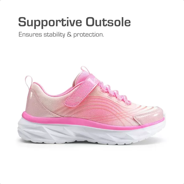 imageDREAM PAIRS Girls Kids Running Shoes Athletic Tennis Shoes Thick Sole Sneakers for LittleBig KidsPink