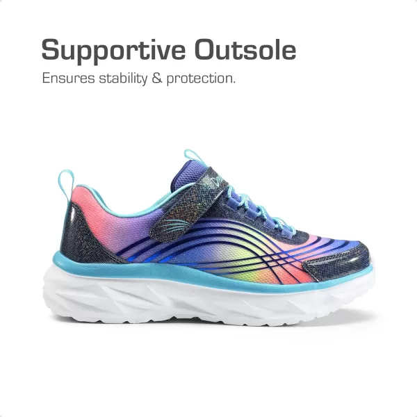 imageDREAM PAIRS Girls Kids Running Shoes Athletic Tennis Shoes Thick Sole Sneakers for LittleBig KidsPurpleRainbow