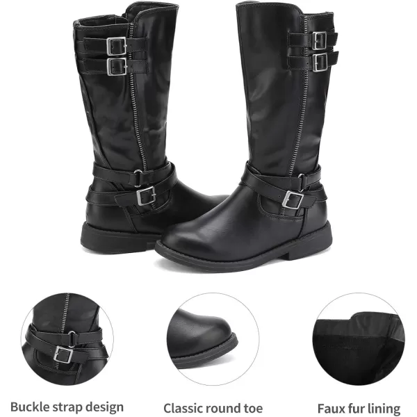 imageDREAM PAIRS Girls Knee High Fashion Riding BootsBlack03
