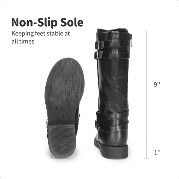 imageDREAM PAIRS Girls Knee High Fashion Riding BootsBlack03