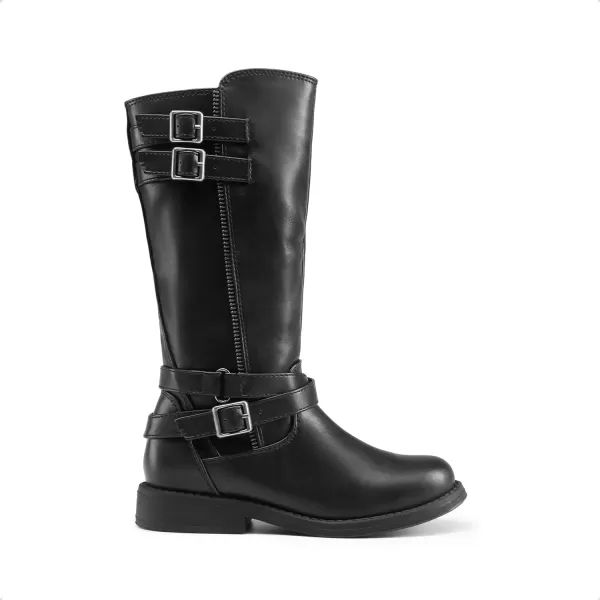 imageDREAM PAIRS Girls Knee High Fashion Riding BootsBlack03