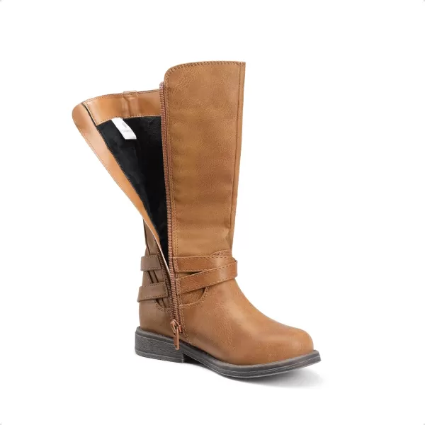 imageDREAM PAIRS Girls Knee High Fashion Riding BootsTan03