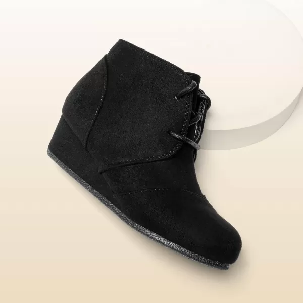 imageDREAM PAIRS Girls Low Wedge Heel Booties Side Zipper Ankle Boots ToddlerLittle KidBig KidDREAM PAIRS Girls Low Wedge Heel Booties Side Zipper Ankle Boots ToddlerLittle KidBig Kid