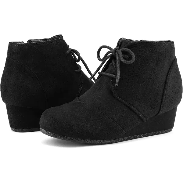 imageDREAM PAIRS Girls Low Wedge Heel Booties Side Zipper Ankle Boots ToddlerLittle KidBig KidDREAM PAIRS Girls Low Wedge Heel Booties Side Zipper Ankle Boots ToddlerLittle KidBig Kid