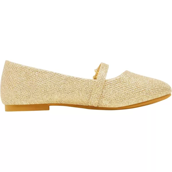 imageDREAM PAIRS Girls Mary Jane Ballet Flat Dress ShoesToddlerLittle KidGold