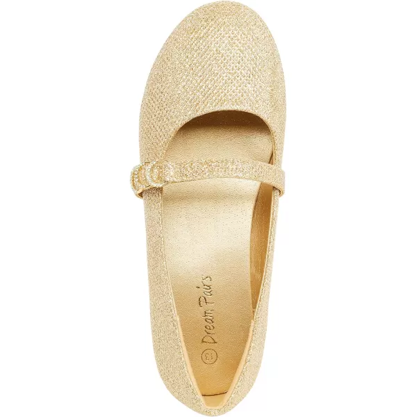 imageDREAM PAIRS Girls Mary Jane Ballet Flat Dress ShoesToddlerLittle KidGold
