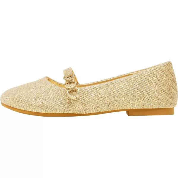 imageDREAM PAIRS Girls Mary Jane Ballet Flat Dress ShoesToddlerLittle KidGold
