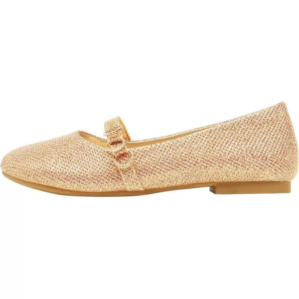 imageDREAM PAIRS Girls Mary Jane Ballet Flat Dress ShoesToddlerLittle KidRoseGold