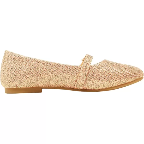 imageDREAM PAIRS Girls Mary Jane Ballet Flat Dress ShoesToddlerLittle KidRoseGold