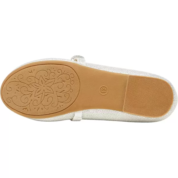 imageDREAM PAIRS Girls Mary Jane Ballet Flat Dress ShoesToddlerLittle KidSilver