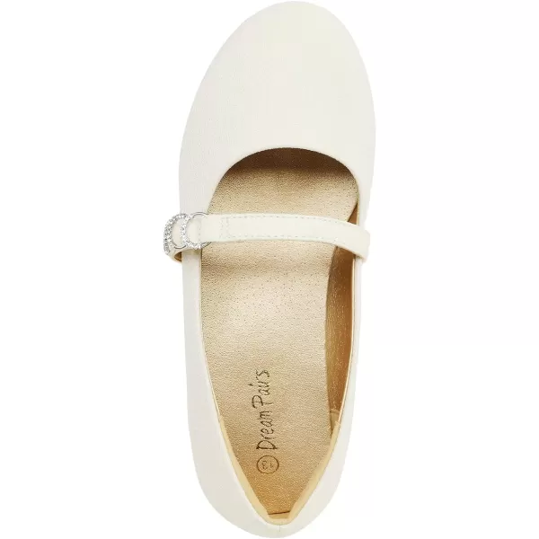 imageDREAM PAIRS Girls Mary Jane Ballet Flat Dress ShoesToddlerLittle KidWhite