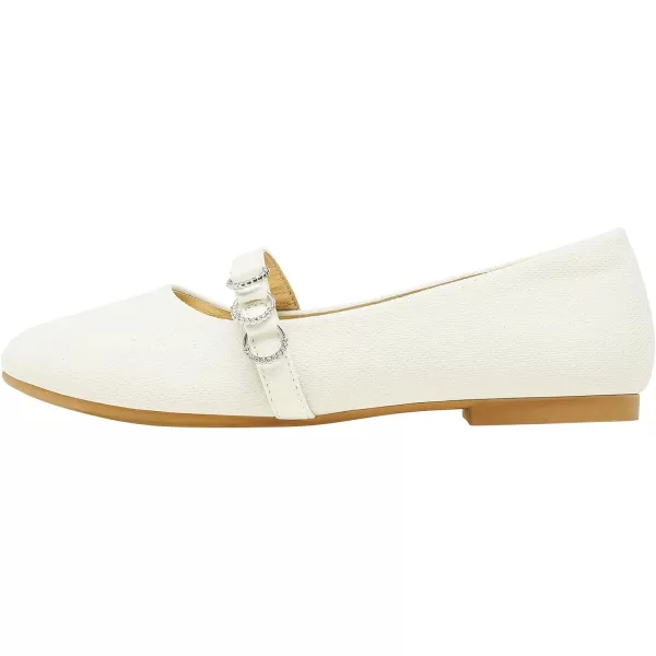 imageDREAM PAIRS Girls Mary Jane Ballet Flat Dress ShoesToddlerLittle KidWhite