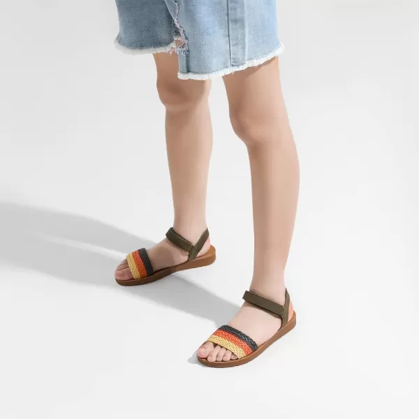 imageDREAM PAIRS Girls Sandals Braided Strap Open Toe Flat Sandals Summer Dress Shoes ToddlerLittle KidDREAM PAIRS Girls Sandals Braided Strap Open Toe Flat Sandals Summer Dress Shoes ToddlerLittle Kid