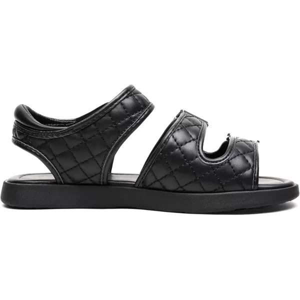 imageDREAM PAIRS Girls Sandals Open Toe Summer Shoes with Adjustable Strap Buckle ToddlerLittle KidBlack