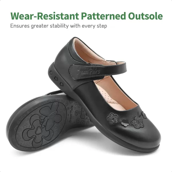 imageDREAM PAIRS Girls School Uniform Dress Shoes Mary Jane Black FlatsBlack2