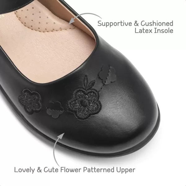 imageDREAM PAIRS Girls School Uniform Dress Shoes Mary Jane Black FlatsBlack2