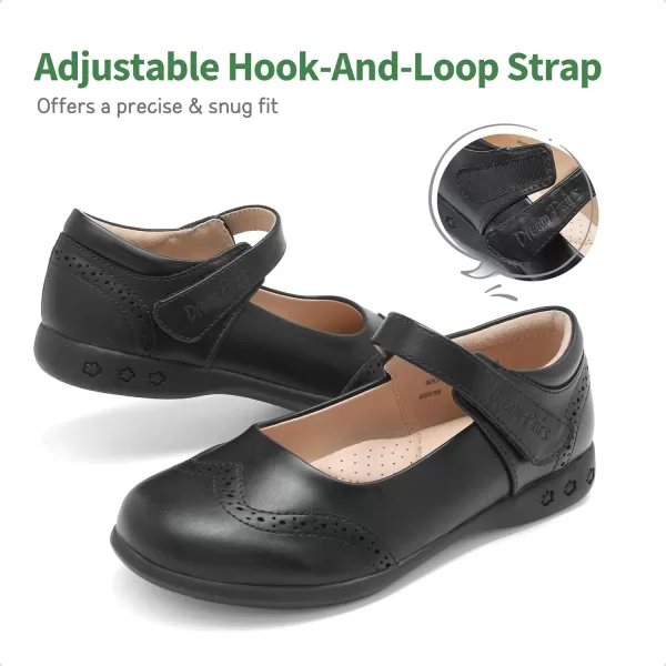 imageDREAM PAIRS Girls School Uniform Shoes Mary Jane Black FlatsBlack1