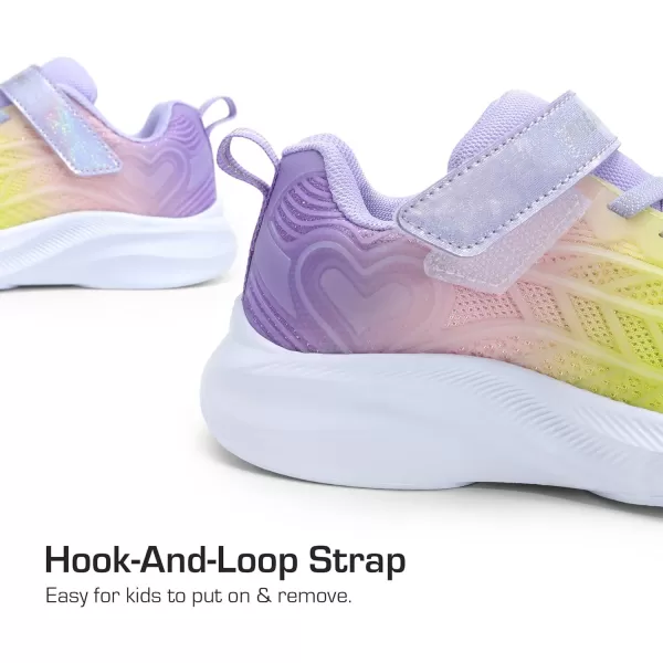 imageDREAM PAIRS Girls Shoes Tennis Athletic Lightweight Shoes Kids Running Sneakers for LittleBig KidsGreenYellowPurple