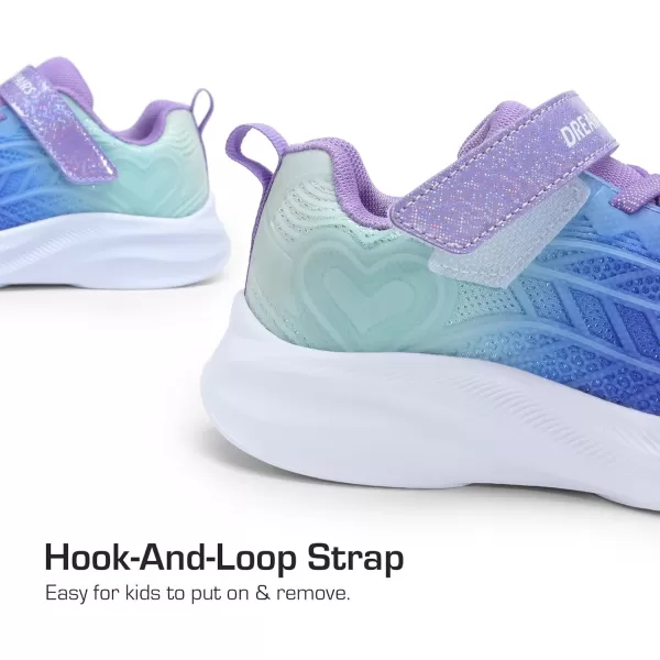 imageDREAM PAIRS Girls Shoes Tennis Athletic Lightweight Shoes Kids Running Sneakers for LittleBig KidsPinkBlueGreen