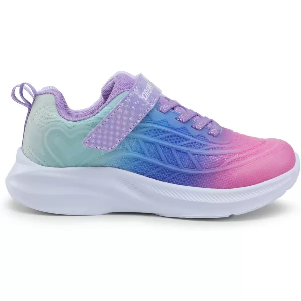 imageDREAM PAIRS Girls Shoes Tennis Athletic Lightweight Shoes Kids Running Sneakers for LittleBig KidsPinkBlueGreen
