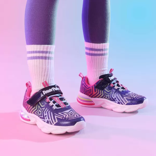 imageDREAM PAIRS Girls Sneakers Casual Little Kids Light Up Walking Flashing Led ShoesBlue