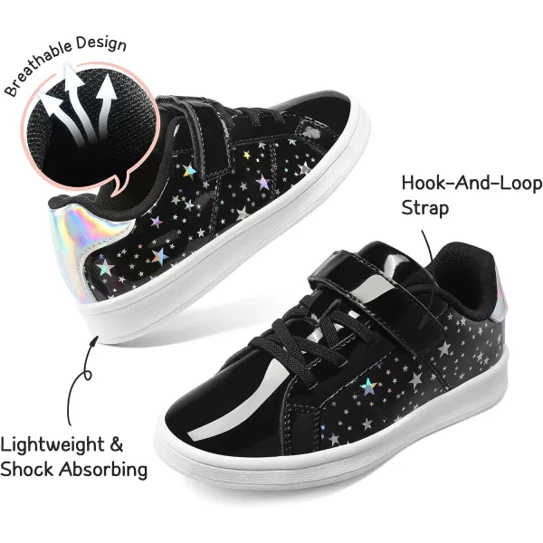 imageDREAM PAIRS Girls Sneakers Toddler Little Kids Tennis School Walking ShoesBlack