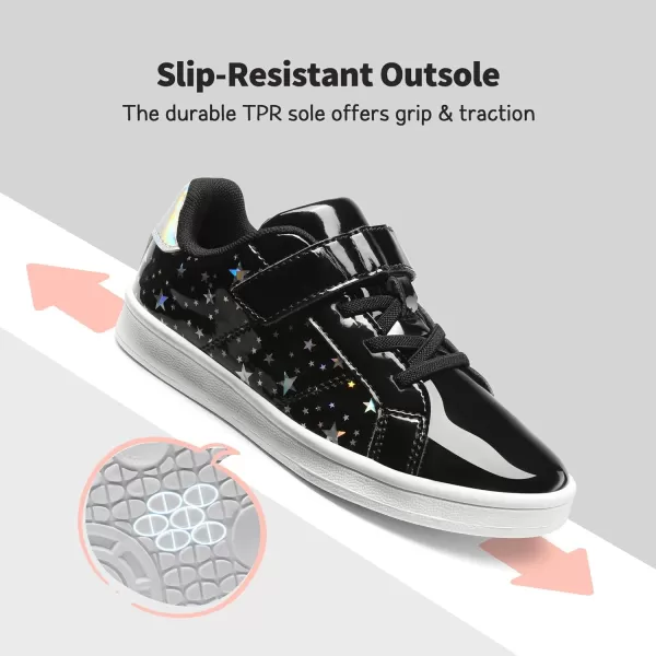imageDREAM PAIRS Girls Sneakers Toddler Little Kids Tennis School Walking ShoesBlack